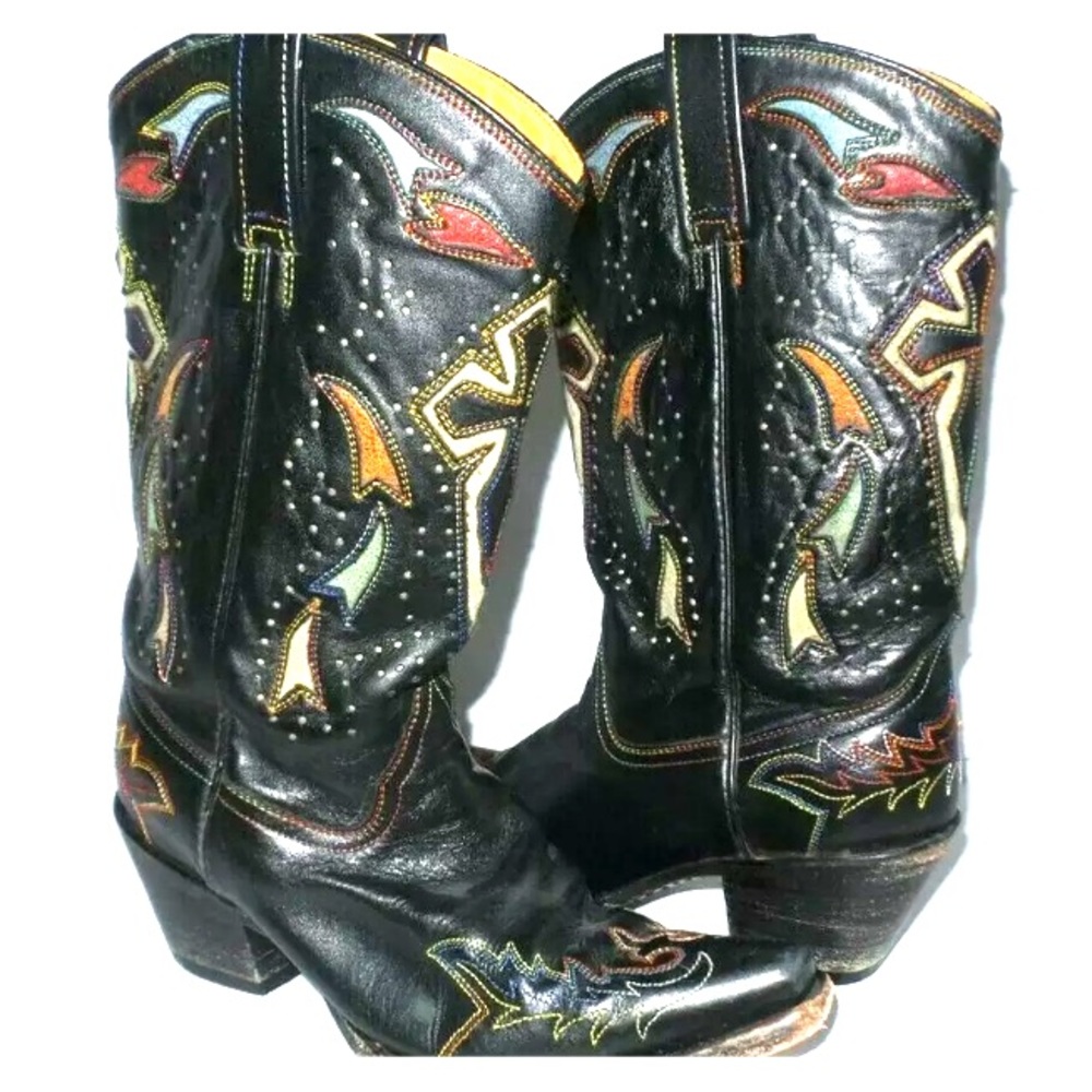 Corral Laser Inlay Snip Toe Cowboy Boots